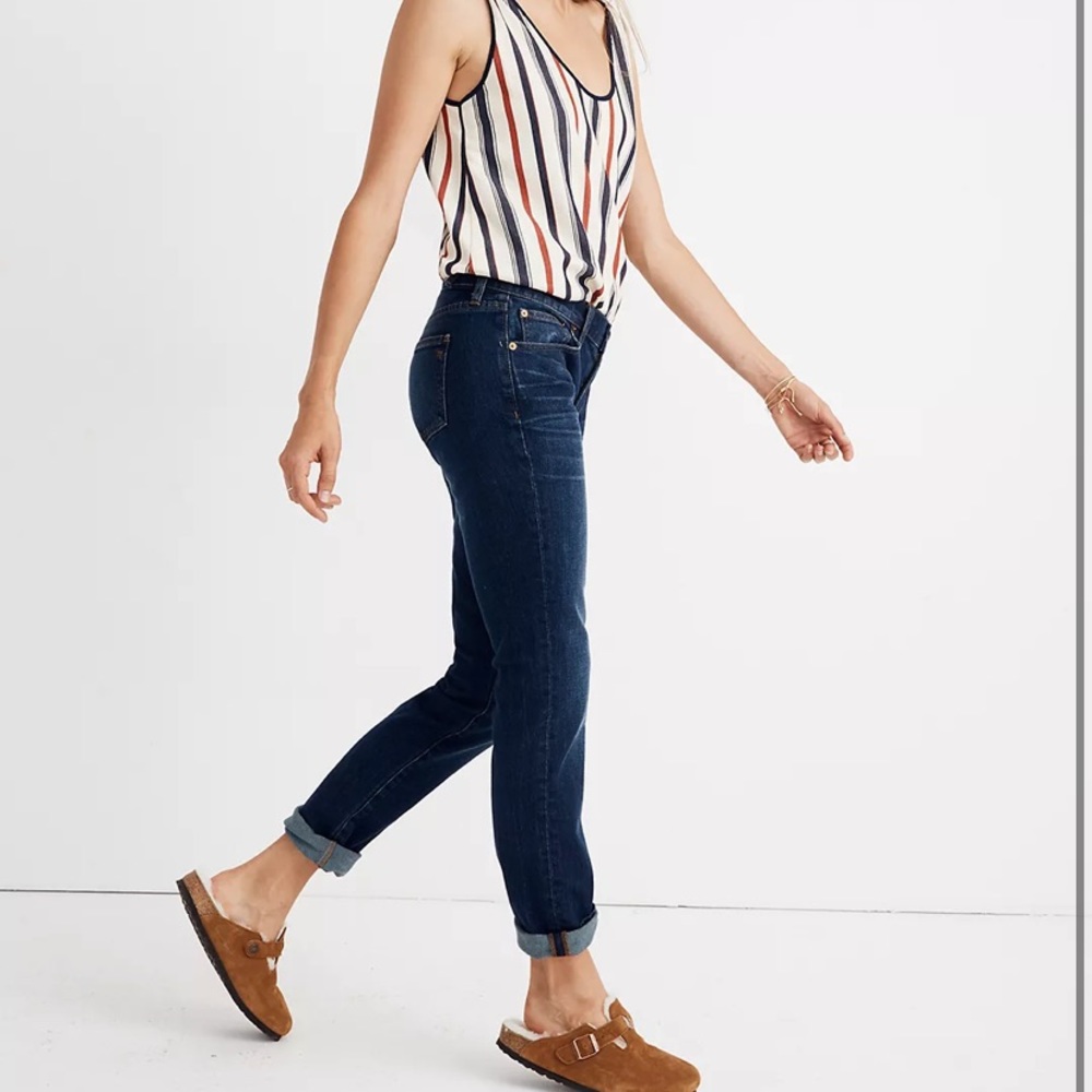Madewell The Slim Boyjean in Hayes Wash Size 24